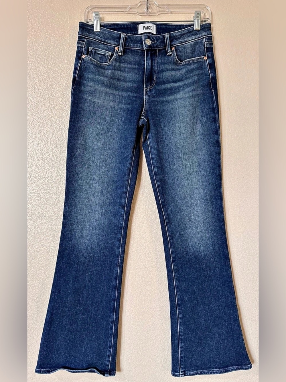 PAIGE Laurel Canyon Allusion High Rise Flare Jeans 28